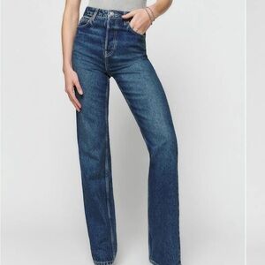 Reformation Cynthia High Rise Straight Jeans